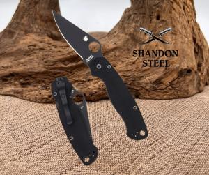 Spyderco Knives Para Military 2  Liner Lock C81GPBK2 Black S45VN Stainless G10