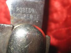 ROBESON 2 Blade "English Jack" knife w/jigged black plastic scales #622119