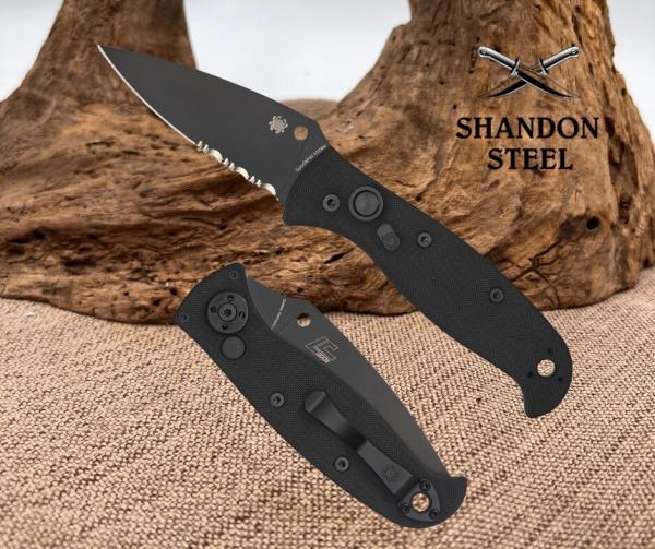 Spyderco AUTONOMY 2 BLACK G-10 COMBINATIONEDGE C165GPSBBK2