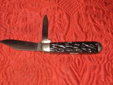 ROBESON 2 blade jack knife with Rough Black scales #622056