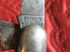 ROBESON 2 blade Barlow with red bone scales Pattern number 521168