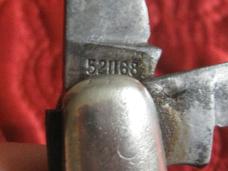 ROBESON 2 blade Barlow with red bone scales Pattern number 521168