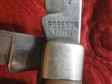 ROBESON 2 blade trapper w/ Delrin scales  Pattern number 622061