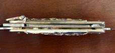 Hubertus West Germany Lever Lock Switchblade Camp Knife, Nice Stag Scales, Unused