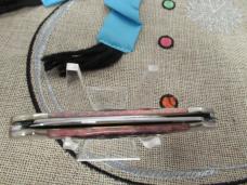 Case XX 2001 Cranberry Silver Script Canoe Pattern # 62131 SS