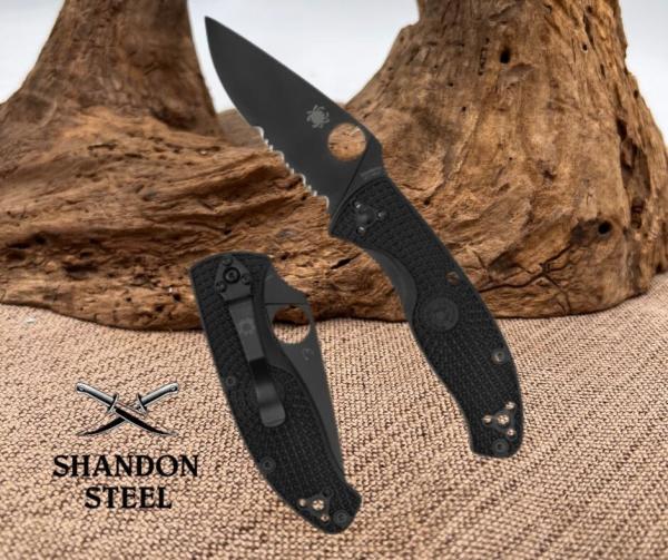 Spyderco Tenacious® Lightweight Black Blade C122PSBBK Spyderco Tenacious® Lightweight Black Blade C122PSBBK