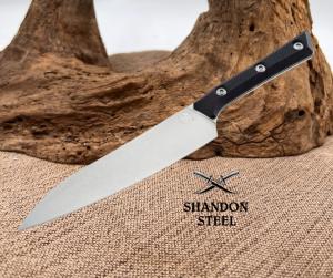 Microtech Utility Knife - M390MK Steel / Stonewashed Finish / Merlot G-10 Hand