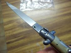 Renzo Beltrame 9 Inch Swivel Bolster Flat Ground Honey Horn Stiletto Looks UNUSED Fact. Edge!