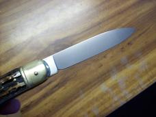 Vintage Hubertus Knife Large Size 11 West German Awesome Stag/Antler Ritter Fact. UNUSED Beauty!