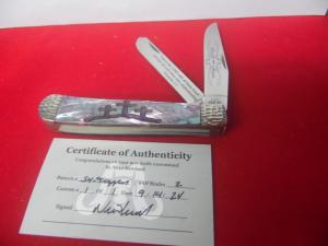 CASE XX USA 2024 CUSTOM TRAPPER 1 OF 1 FAITH OVER FEAR WITH CERTIFICATE MIKE NEWLAND