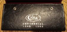 CASE XX  Rogers Bone Damascus Centennial (1889-1989) 12 piece knife set. SN 081 of 750. Never used.