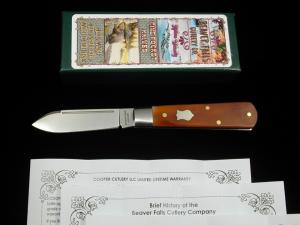 Beaver Falls Cutlery Co Smooth Bourbon Bone Jack Knife NIT from Cooper Cutlery Made in USA BSB