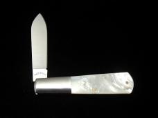 New York Knife Co Smooth Genuine Pearl Matteawan Barlow Knife By Cooper Cutlery M1506P USA Made  