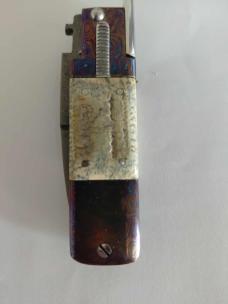 Timascus and Damascus  Mammoth ivory Picklock Auto 5.7 inch Rare Armenia switchblade 
