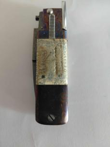 Timascus and Damascus  Mammoth ivory Picklock Auto 5.7 inch Rare Armenia switchblade 