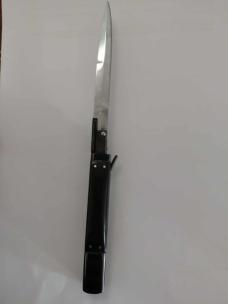 Armenian Automatic Switchblade  8.7 Inch Buffalo Horn Handle  Unique Pick-Lock Mechanism
