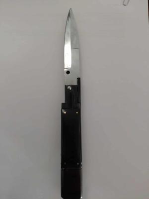 Armenian Automatic Switchblade — 8.7" with Buffalo Horn Handle & Pick-Lock Mechanism