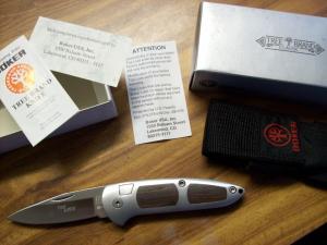 Vintage Boker Top Lock Automatic Solingen Large Exotic Cocobolo Wood UNUSED Box Sheath Papers
