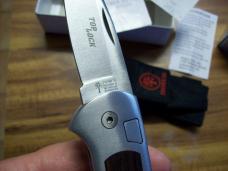 Vintage Boker Top Lock Automatic Solingen Large Exotic Cocobolo Wood UNUSED Box Sheath Papers