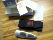 Vintage Boker Top Lock Automatic Solingen Large Exotic Cocobolo Wood UNUSED Box Sheath Papers