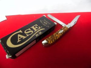 VERY RARE & HARD TO FIND 1983 CASE XX TIGER STRIPE MINI TRAPPER 6207 WELL KEPT UNUSED WITH A BOX