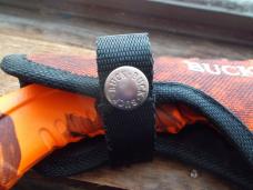 Buck 393 Knife Hunter Gut Hook Orange Blaze Mossy Oak 