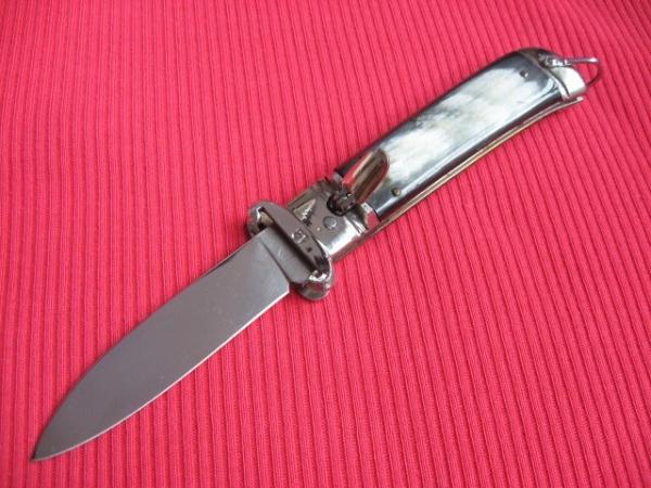 Vintage Italian Rare Model INDIANA Shell Puller Leverlock Switchblade Knife