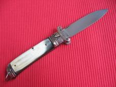 Vintage Italian Rare Model INDIANA Shell Puller Leverlock Switchblade Knife