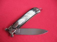 Vintage Italian Rare Model INDIANA Shell Puller Leverlock Switchblade Knife