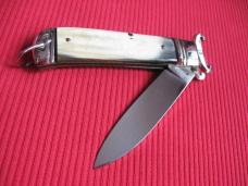 Vintage Italian Rare Model INDIANA Shell Puller Leverlock Switchblade Knife