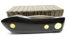 RARE BONANZA (BARRY WOOD) MICARTA COLT & SMITH & WESSON ETCHING ON BLADE MINT IN BOX 