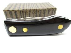 RARE BONANZA (BARRY WOOD) MICARTA COLT & SMITH & WESSON ETCHING ON BLADE MINT IN BOX 