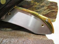 RARE BONANZA (BARRY WOOD) MICARTA COLT & SMITH & WESSON ETCHING ON BLADE MINT IN BOX 