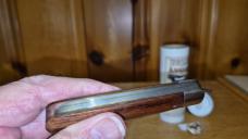 Great Eastern Cutlery 863221 Macassar Ebony Medium Rare. New, Mint in tube with button and wax paper