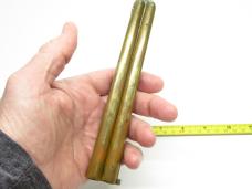 WWII ERA VERY LARGE SOLID BRASS BALISONG BUTTERFLY KNIFE EXCELLENT CONDITION
