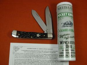 Weed & Co. Brown Jigged Bone Trapper Knife from Cooper Cutlery USA 5219BRJB