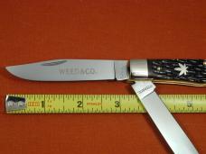 Weed & Co. Brown Jigged Bone Trapper Knife from Cooper Cutlery USA 5219BRJB