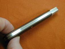 Great Eastern Cutlery GEC Brushed Finish Spalted Ebony Wood Mustang Knife NIT Made in USA 745125