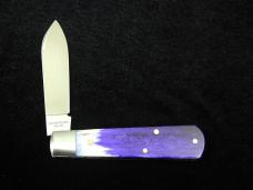 Beaver Falls Cutlery Co Smooth Appaloosa Purple Bone Jack Knife NIT Cooper Cutlery Made in USA A-PUR