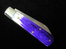 Beaver Falls Cutlery Co Smooth Appaloosa Purple Bone Jack Knife NIT Cooper Cutlery Made in USA A-PUR