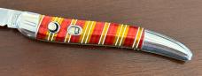 Beautiful Imperial Hammer Brand Toothpick Switchblade Knife, Candystripe Handle