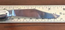 Beautiful Imperial Hammer Brand Toothpick Switchblade Knife, Candystripe Handle