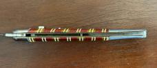 Beautiful Imperial Hammer Brand Toothpick Switchblade Knife, Candystripe Handle