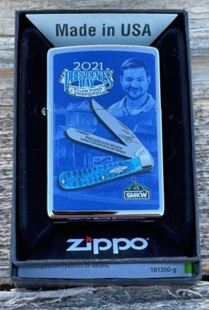 CASE XX ** 2021 PRESIDENT'S DAY ZIPPO LIGHTER - COA