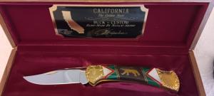 David (Dave) Yellowhorse Buck Model 112 Knife, California Limited edition SN 0250