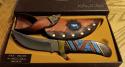 David (Dave) Yellowhorse Model 401 Buck Knife, Kalinga.  SN 193. Leather sheath. Beautiful 