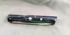 CEM Dolphins 8" Italian Switchblade Mid-lock Beautiful Blue Briarwood 