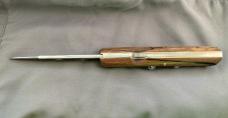 CEM Dolphins 8" Italian Switchblade Mid-lock Beautiful Spalted Beech Wood 