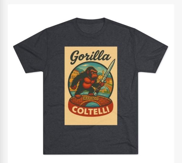 Gorilla Coltelli T-Shirt