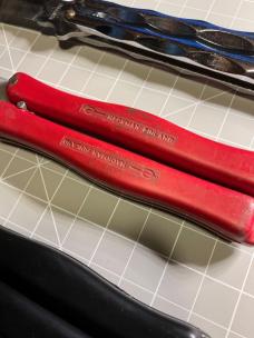 3 vintage butterfly knives